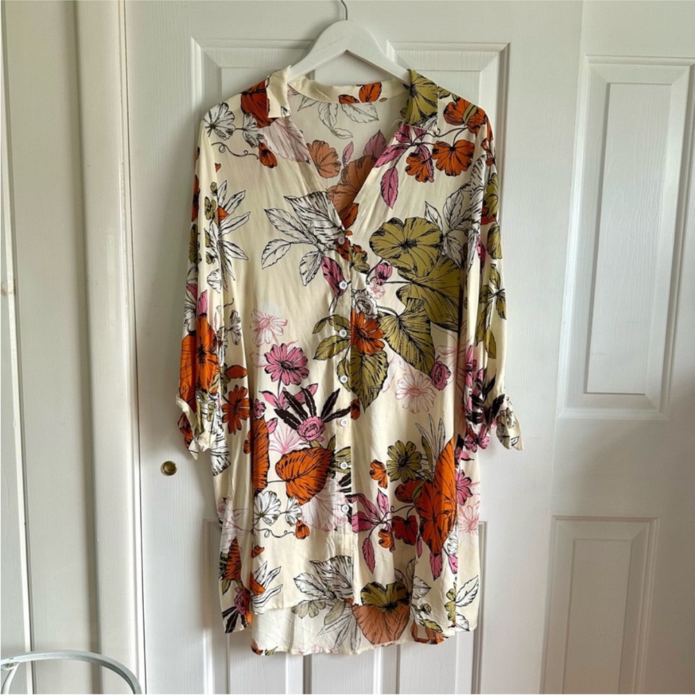 Cupshe shirt dress swim coverup